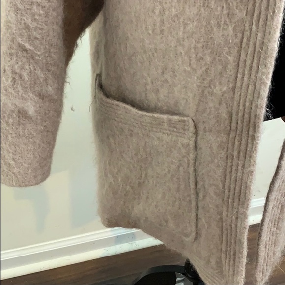 George David fashions fuzzy 50s 60s coat taupe - Picture 4 of 8